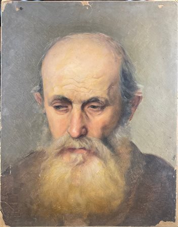 Francesco Ghittoni (Attribuito)

"Ritratto virile" 
olio su carta applicata a ca