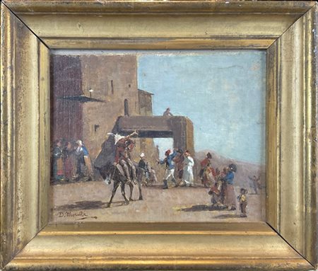 Ignoto di inizio XX

"Scena orientalista" 
olio su tela applicata a cartone (cm