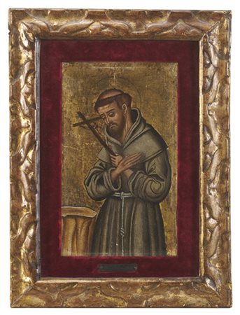 Scuola veneto-cretese del secolo XVI

"San Francesco d'Assisi"
tempera su tavol
