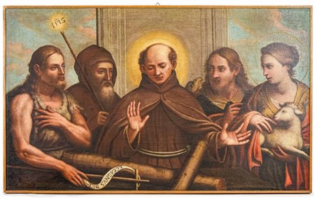 Scuola friulana del secolo XVII

"Santo francescano e altri santi"
olio su tela