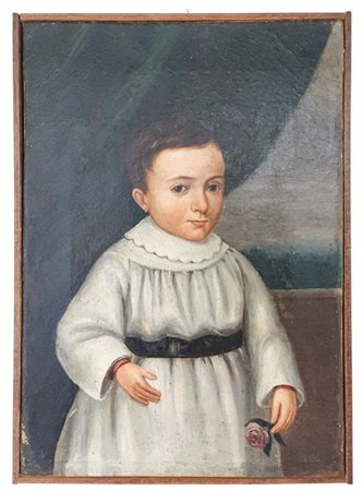 Ignoto del secolo XIX

"Bimba con rosa" 1856
olio su tela (cm 35x24,5)
datato i