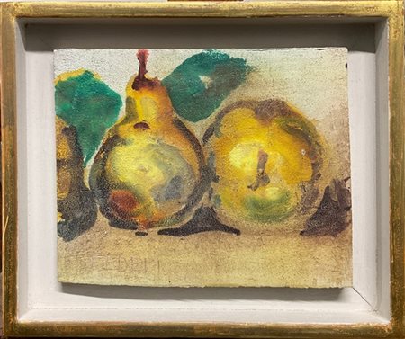 Francesco Fedeli "Pere" 
affresco su tavola (cm 17x22)
firmato in basso a sinist