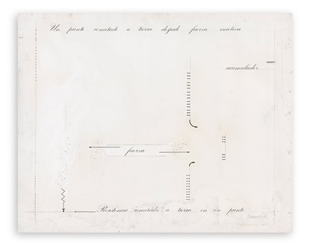 MARIE ORENSANZ (1936) - Un punto conectado a tierra despide fuerza creativa, 1975