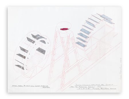 DENNIS OPPENHEIM (1938-2011) - Rolling Launching. Structure for Geneva, 1981