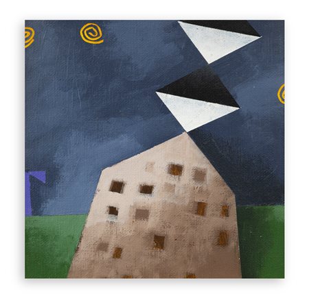 EMILIO TADINI (1927-2002) - La casa senza fine