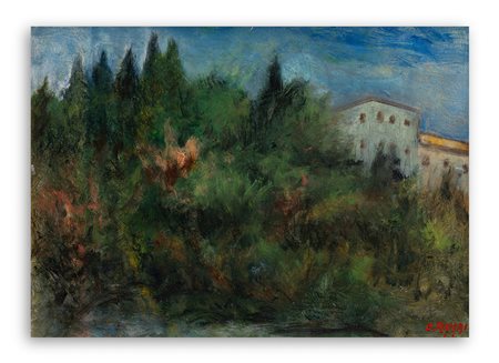 OTTONE ROSAI (1895-1957) - Paesaggio, 1945