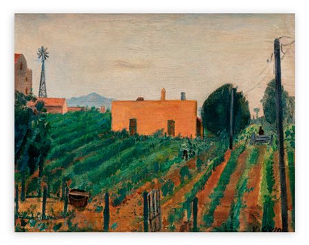 VIRGILIO GUIDI (1891-1984) - Campagna Romana, 1927