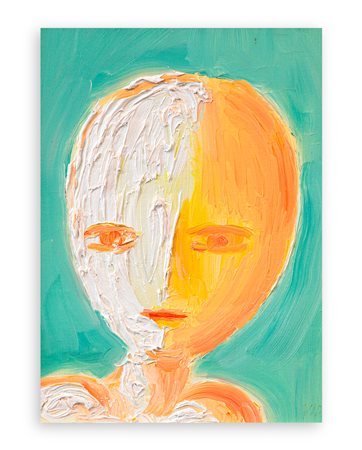 VIRGILIO GUIDI (1891-1984) - Testina verde, 1984