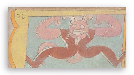 FORTUNATO DEPERO (1892-1960) - Diavoletto baffuto, 1921/1922