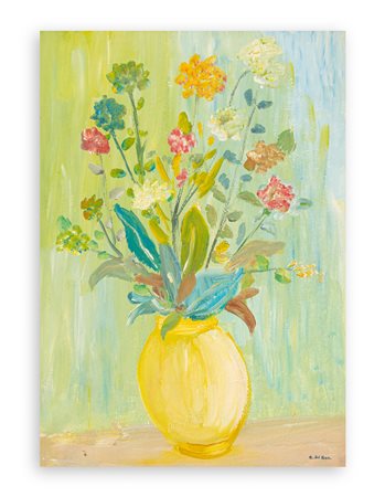 ANGELO DEL BON (1898-1952) - Vaso di fiori, 1951