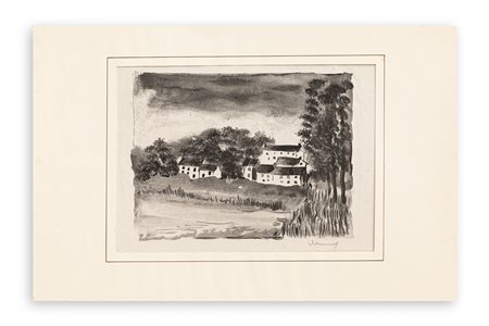 MAURICE DE VLAMINCK (1876-1958) - La Naze, le Village, 1926