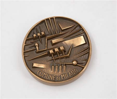 ARNALDO POMODORO (1926-2025) - Medaglia per 'Il Comune di Milano', 1979