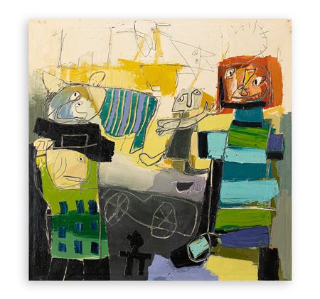 GIANFRANCO ASVERI (1948) - Storie di cortile, 2004
