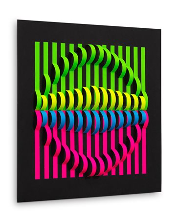 DARIO ZAFFARONI (1943) - Polimodularità fluorescenti, 2020