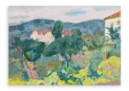 SAVINO LABÒ (1899-1976) - Paesaggio a Molare