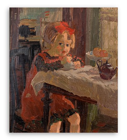 FERRUCCIO PASQUI (1886-1958) - Senza Titolo (La colazione), 1918