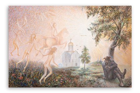 VLADIMIR NIKOLAEVICH PETROV-GLADKY (1948) - Cavaliere bianco, 1975-1977