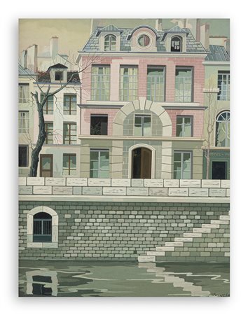 RASTISLAW RACOFF (1904-1982) - Facciata rosa, 1969