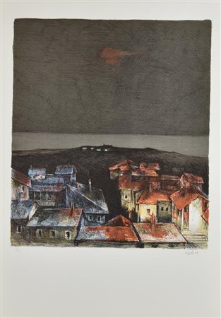 Giovanni Cappelli SENZA TITOLO, 1979 litografia, cm 70x50; es. 35/100 firma,...