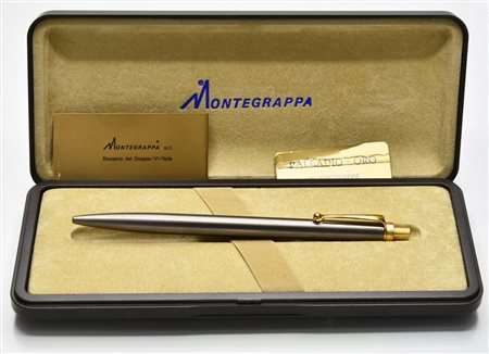 PENNA A SFERA BALLPOINT MONTEGRAPPA penna a sfera con corpo in acciaio e clip...