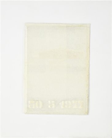 Enzo Bersezio BIOGRAFICO - 30 5 1977 tecnica mista su carta, cm 13,5x9,5 sul...