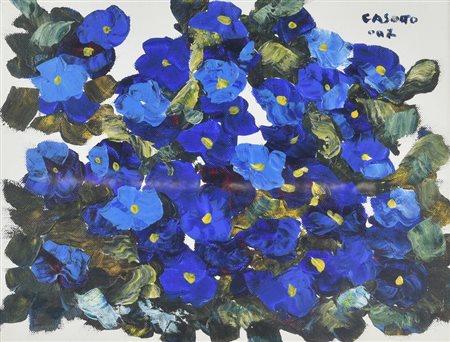 F. Casotto FIORI, 2007 olio su tela, cm 30x40 firma e data