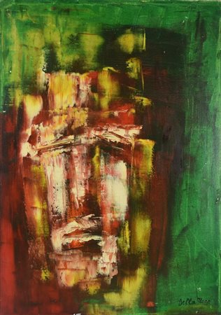 Giovanna Della Noce GLI OCCHI PIENI DI PIANTO, 1974 olio su tela, cm 70x50...