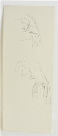 Edoardo Rubino SENZA TITOLO matita su cartoncino, cm 26x10