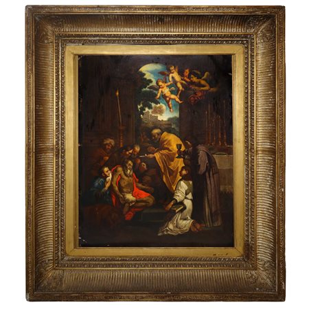 Domenichino  (copia da) (1581 - 1641)  - Comunione di San Girolamo, 18° secolo