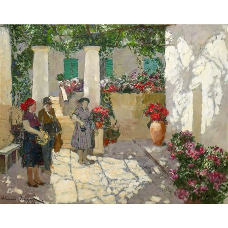 Alessio Issupoff (Kirov (Russia) 1889 - Roma 1957)  - Personaggi in cortile