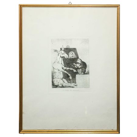 Francisco de Goya (Fuendetodos 1746 - Bordeaux 1828)  - Ni mas ni menos - Serie ''Los Caprichos'' (1799)