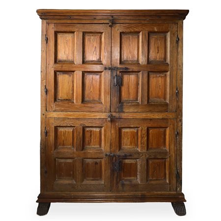 Armadio-credenza catalano in legno, 17° secolo