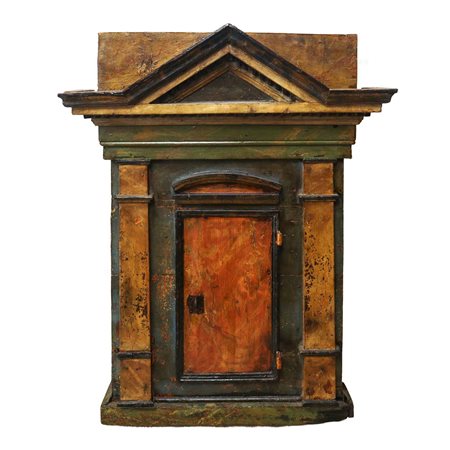 Tabernacolo laccato policromo, Sicily 18° secolo 