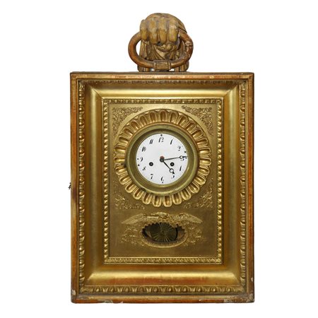 Orologio da muro in cornice dorata