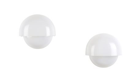 Vico Magistretti (Milano, 1920 - Milano, 2006) 
Coppia di applique 1963
 Cm 31x29,5x13,5