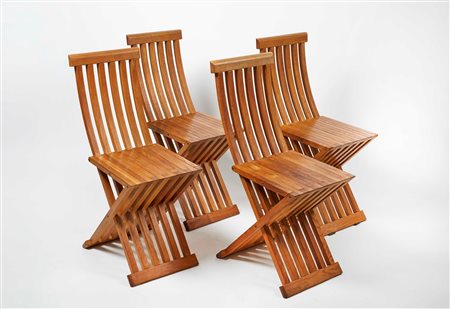 Studio Simon  
Quattro sedie 1983
  Cm 85x54x32