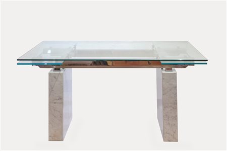 Cattelan Italia (Italia, 1979 - ) 
Tavolo  XX secolo
 Cm (chiuso) 76x160x90