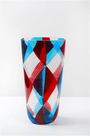 Ercole Barovier (Murano , 1889 - Venezia, 1974) 
Vaso 1961-63
 Cm 38,5x19,5x13