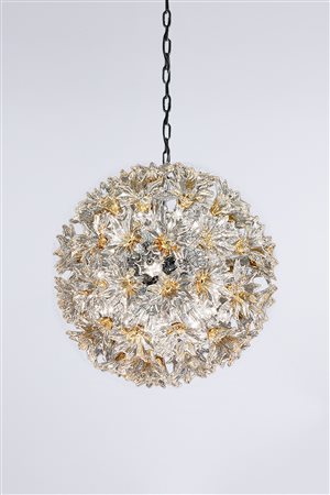 Toni Zuccheri (Pordenone, 1936 - ) 
Lampadario  Anni '70
 Cm 60 Ø