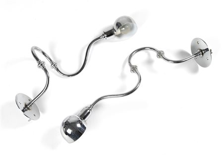 Luigi  Caccia Dominioni (Milano, 07/12/1913 - Milano, 13/11/2016) 
Coppia applique Tromba 
 Cm 20x57x11