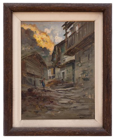 Cesare Gheduzzi - "Paese in Val d'Aosta"