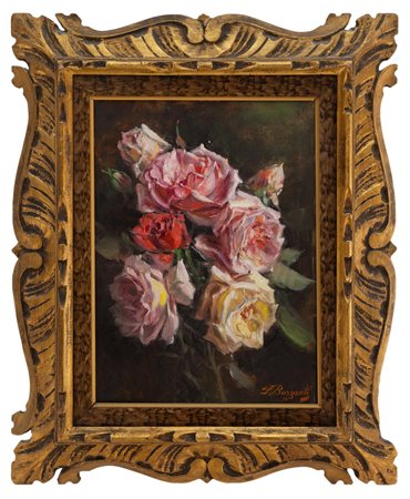 Licinio Barzanti - "Natura morta con rose"