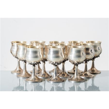 DODICI CALICI in argento