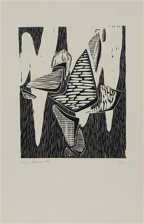 Veronesi Luigi Senza titolo, 1956 litografia su carta, cm. 44x29, es. 31/50...