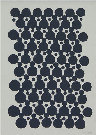 Biggi Gastone Senza titolo, 1967 serigrafia su carta, cm. 24x18, es. 255/300...