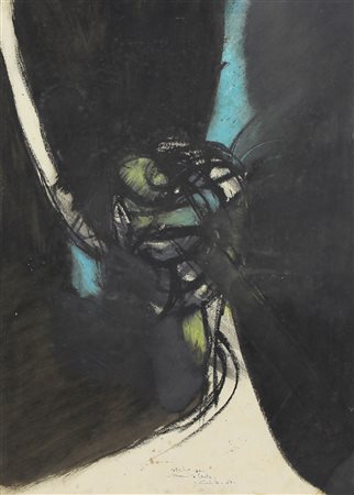 Cardile Andrea Studio per Mani e Testa, 1963 tecnica mista su carta, cm....