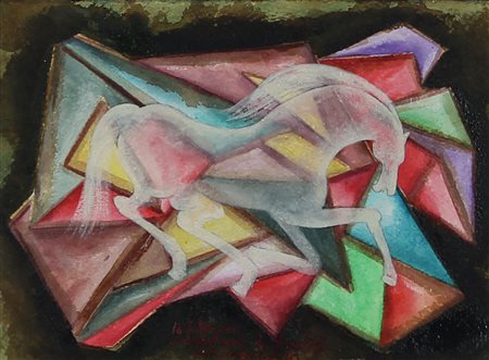 Grazioso David Le futurisme d'invention de David, Remember '43, 1943 olio su...