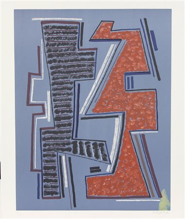 Magnelli Alberto Senza titolo litografia su carta, cm. 71x60, es. 15/75...