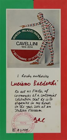 Cavellini Guglielmo Achille Senza titolo, 1979 tecnica mista su carta, cm....