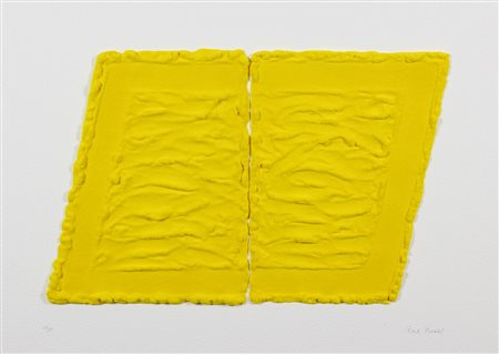 Pinelli Pino Pittura Gialla, 2006 serigrafia materica su tavola, cm. 60x85,...